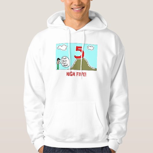 HOOG VIJF! HOODIE (Voorkant)