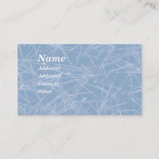 HOOG VLIEGEN! door SHARON SHARPE Visitekaartje (Voorkant)