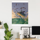 "Hoog vliegen" Poster (Thuiskantoor)