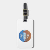 Hoog woestijnleven bagagelabel (Voorkant verticaal)