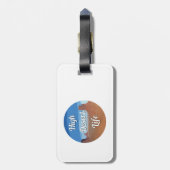 Hoog woestijnleven bagagelabel (Achterkant verticaal)