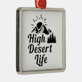 Hoog woestijnleven metalen ornament (Rechts)