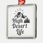 Hoog woestijnleven metalen ornament (Links)