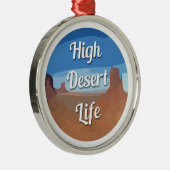 Hoog woestijnleven metalen ornament (Rechts)