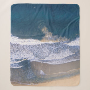 HOOGANGSFOTOGRAFIE VAN BEACH SHORE SHERPA DEKEN
