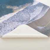 HOOGANGSFOTOGRAFIE VAN BEACH SHORE SHERPA DEKEN (3/4)