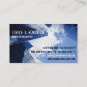 Hoogbouw Cityscape Blue Sky Visitekaartje (Achterkant)