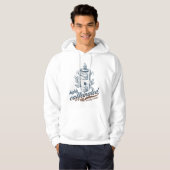 hoogcafeïnevrije, sociaal geïsoleerde, grappige ko hoodie (Voorkant volledig)