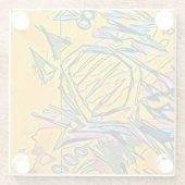 Hoogfrequente gouden glas Onderzetter (Achterkant)