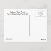 Hooggebergte in het herfst van Peaks Adirondacks Briefkaart (Achterkant)