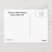Hooggebergte in het herfst van Peaks Adirondacks Briefkaart (Achterkant)