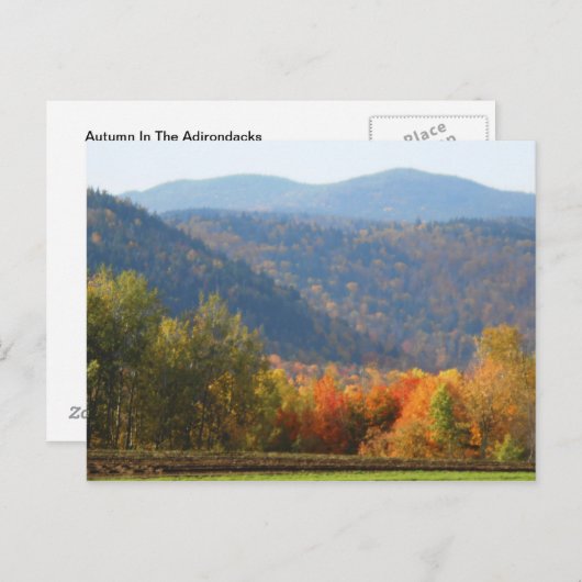 Hooggebergte in het herfst van Peaks Adirondacks Briefkaart (Voorkant / Achterkant)