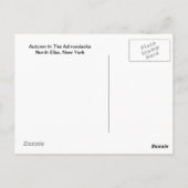 Hooggebergte in het herfst van Peaks Adirondacks Briefkaart (Achterkant)