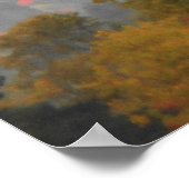 Hooggebergte in het herfst van Peaks Adirondacks Poster (Hoek)