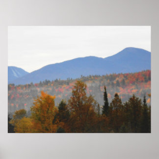 Hooggebergte in het herfst van Peaks Adirondacks Poster