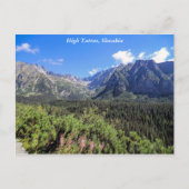 Hooggebergte in Tatra, Slowakije, Briefkaart (Voorkant)