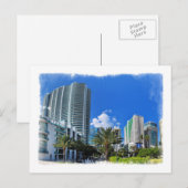 Hooggegroeide Miami-gebouwen - Briefkaart (Voorkant / Achterkant)