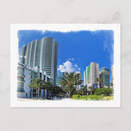 Hooggegroeide Miami-gebouwen - Briefkaart (Voorkant)