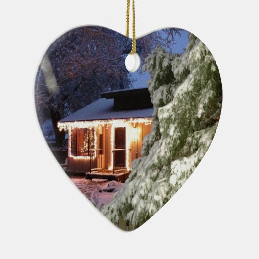 Hooggelegen Sierra Vakantie Keramisch Ornament (Rechts)