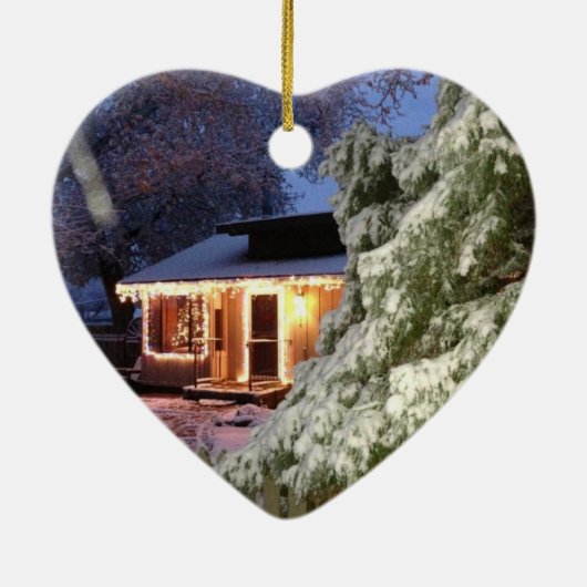 Hooggelegen Sierra Vakantie Keramisch Ornament (Achterkant)