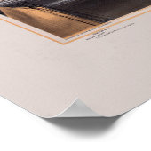 Hooggeplaatst boven New York City in 1856 Poster (Hoek)