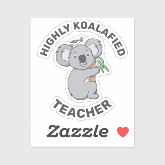 Hooggeplaatst Koalafied Koala - Gekwalificeerde le Sticker (Vel)