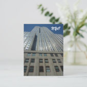 hooggeplaatste nyc van de imperiale staat briefkaart (Staand voorkant)