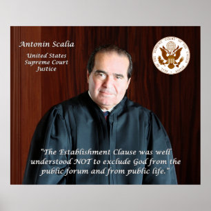 Hooggerechtshof Antonin Scalia Poster