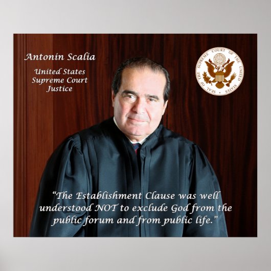 Hooggerechtshof Antonin Scalia Poster (Voorkant)