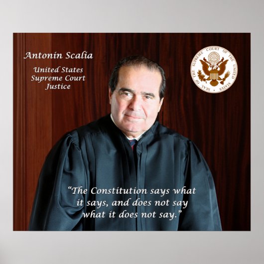 Hooggerechtshof Antonin Scalia Poster (Voorkant)
