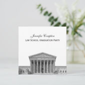 Hooggerechtshof Etttched DIY BG Colour Law School  Kaart (Staand voorkant)