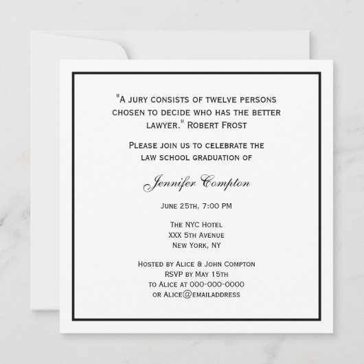 Hooggerechtshof Etttched DIY BG Colour Law School  Kaart (Achterkant)