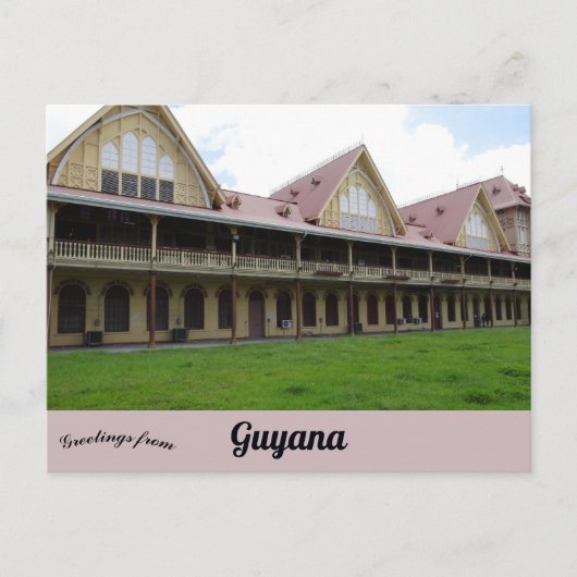 Hooggerechtshof Georgetown Guyana Briefkaart (Voorkant)
