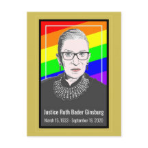 Hooggerechtshof Ruth Bader Ginsburg Briefkaart