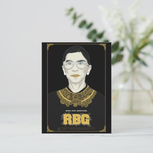 Hooggerechtshof Ruth Bader Ginsburg Briefkaart (Staand voorkant)
