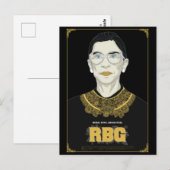 Hooggerechtshof Ruth Bader Ginsburg Briefkaart (Voorkant / Achterkant)