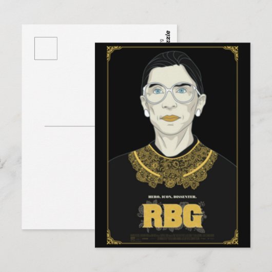 Hooggerechtshof Ruth Bader Ginsburg Briefkaart (Voorkant / Achterkant)