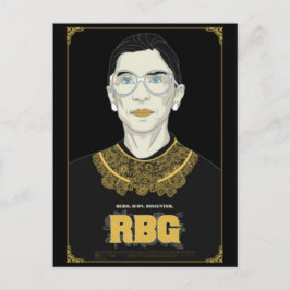Hooggerechtshof Ruth Bader Ginsburg Briefkaart