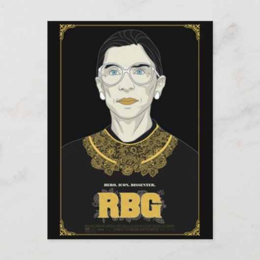 Hooggerechtshof Ruth Bader Ginsburg Briefkaart (Voorkant)