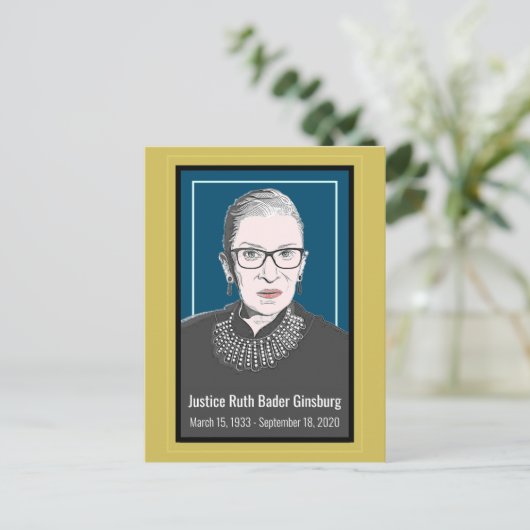 Hooggerechtshof Ruth Bader Ginsburg Briefkaart (Staand voorkant)