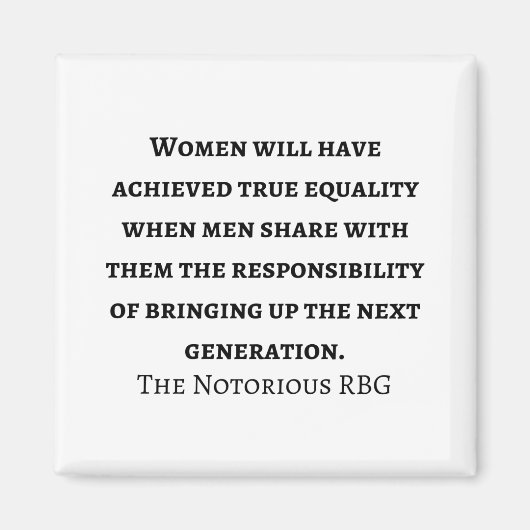 Hooggerechtshof Ruth Bader Ginsburg citaat Magneet (Voorkant)