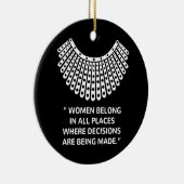 Hooggerechtshof RUTH BADER GINSBURG Rbg Keramisch Ornament (Rechts)