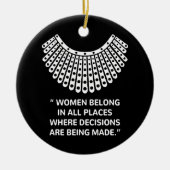 Hooggerechtshof RUTH BADER GINSBURG Rbg Keramisch Ornament (Voorkant)