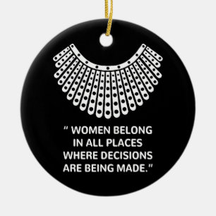 Hooggerechtshof RUTH BADER GINSBURG Rbg Keramisch Ornament