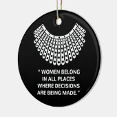 Hooggerechtshof RUTH BADER GINSBURG Rbg Keramisch Ornament (Links)