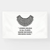 Hooggerechtshof RUTH BADER GINSBURG Rbg Spandoek (Horizontaal)
