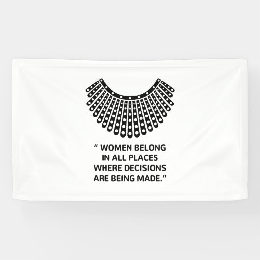 Hooggerechtshof RUTH BADER GINSBURG Rbg Spandoek (Horizontaal)