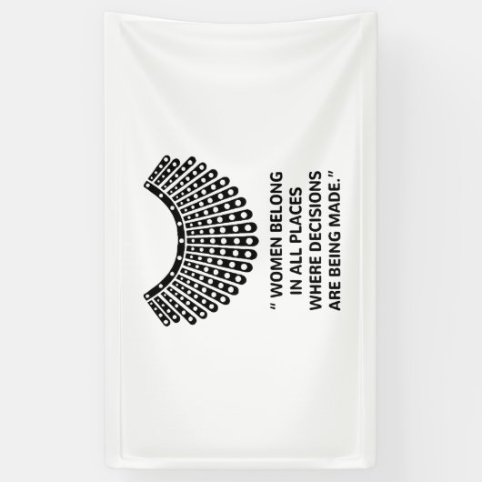 Hooggerechtshof RUTH BADER GINSBURG Rbg Spandoek (Verticaal)
