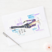 Hoogglans glans! rechthoekige sticker (Envelop)