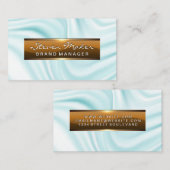 Hoogglans metalen banner | zijden gordijn visitekaartje (Voorkant / Achterkant)